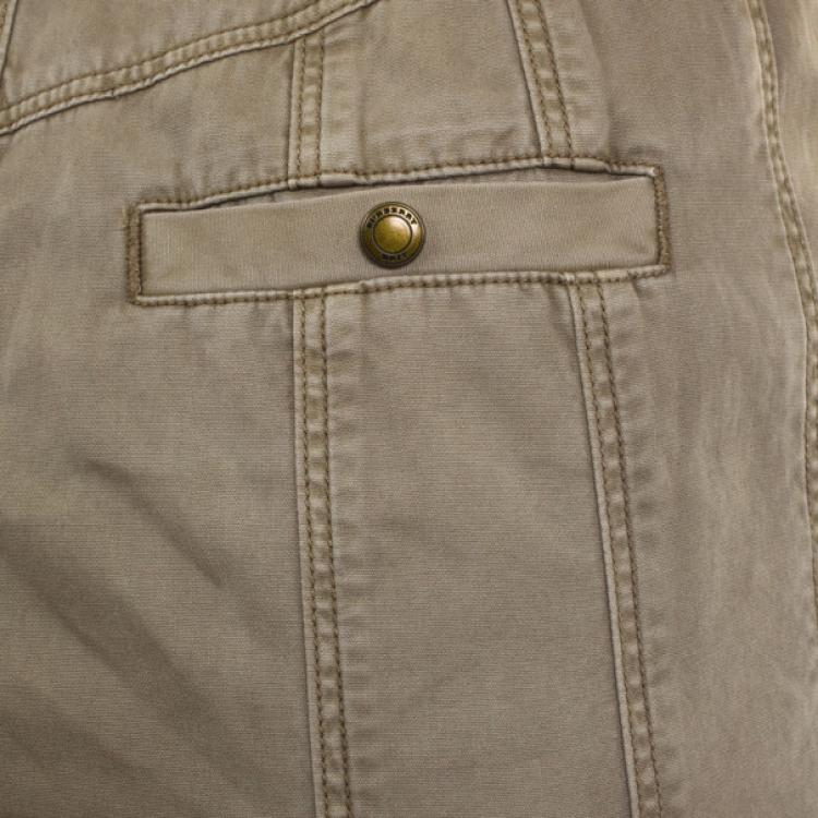 Pre Owned Burberry Brit Short Sleeve Military Dress