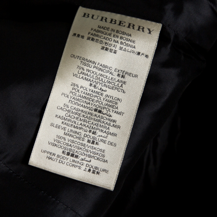مملوكة مسبقًا Burberry Brit Black Wool Coat S