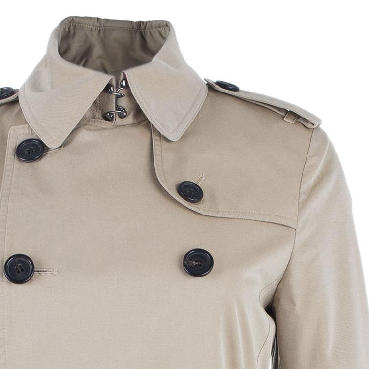 مملوكة مسبقًا Burberry Beige Kensington Long Heritage Trench Coat S