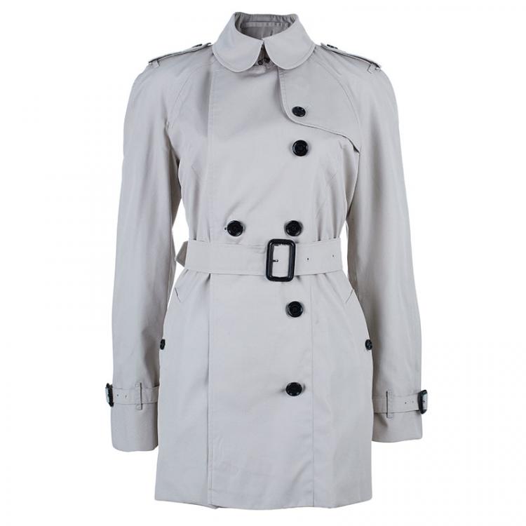 Pre Owned Burberry Beige Heritage Trench Coat M