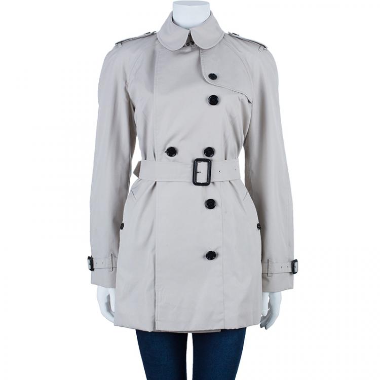 Pre Owned Burberry Beige Heritage Trench Coat M