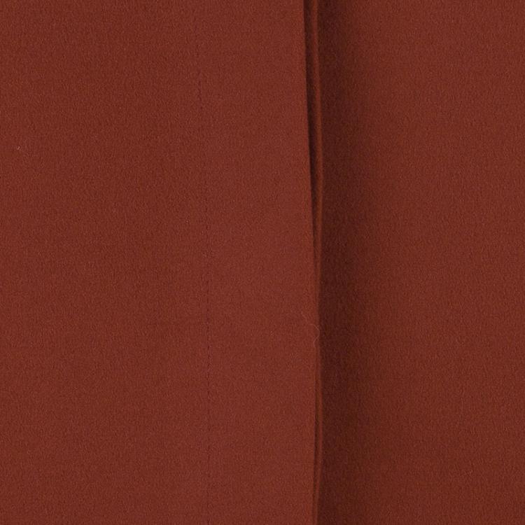 Pre Owned Burberry Rust Red Wool Skirt Suit S