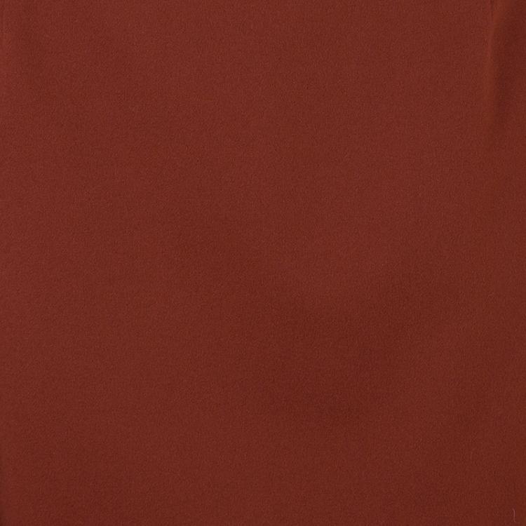Pre Owned Burberry Rust Red Wool Skirt Suit S