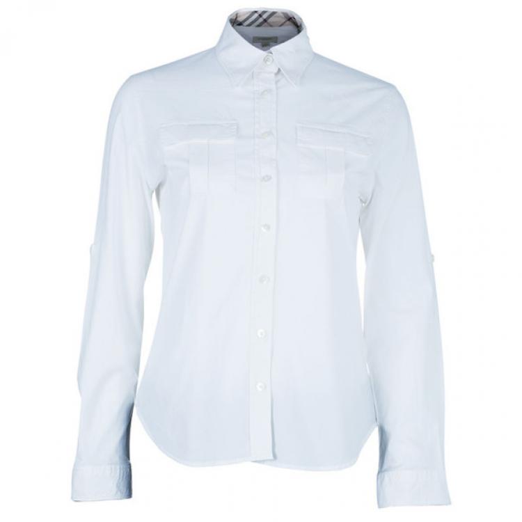 Burberry White Classic Button Down Shirt L Burberry | TLC