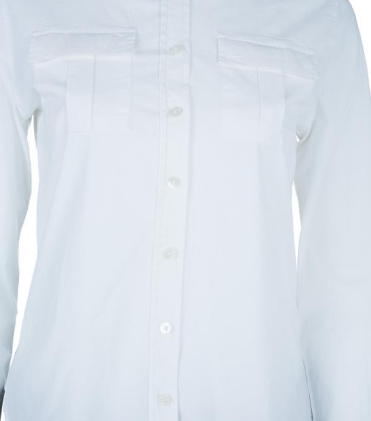 Pre Owned Burberry White Classic Button Down Shirt L