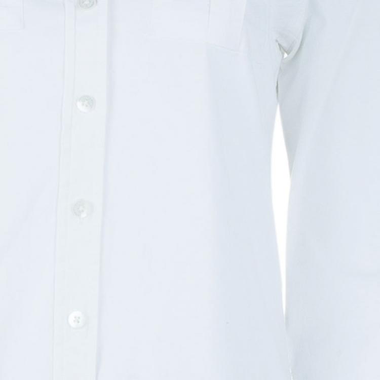 Pre Owned Burberry White Classic Button Down Shirt L