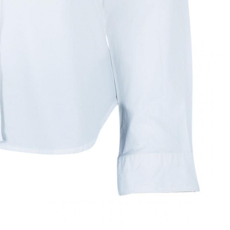 Pre Owned Burberry White Classic Button Down Shirt L