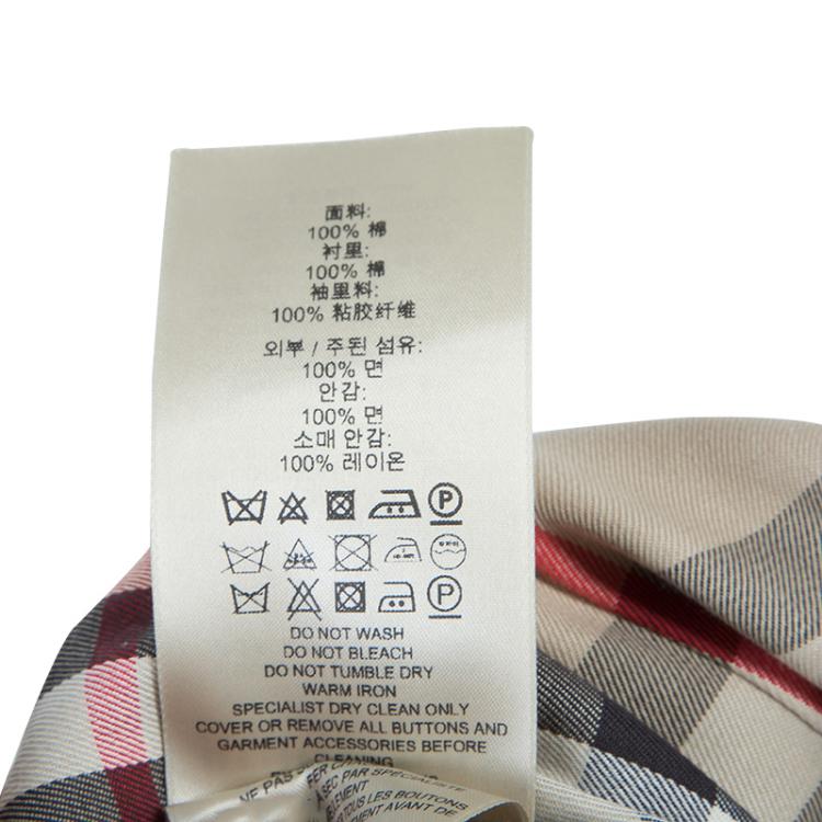 Pre Owned Burberry Black Kensington Trenchcoat M