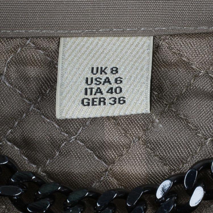 Pre Owned Burberry Taupe Quilted Trench Coat S