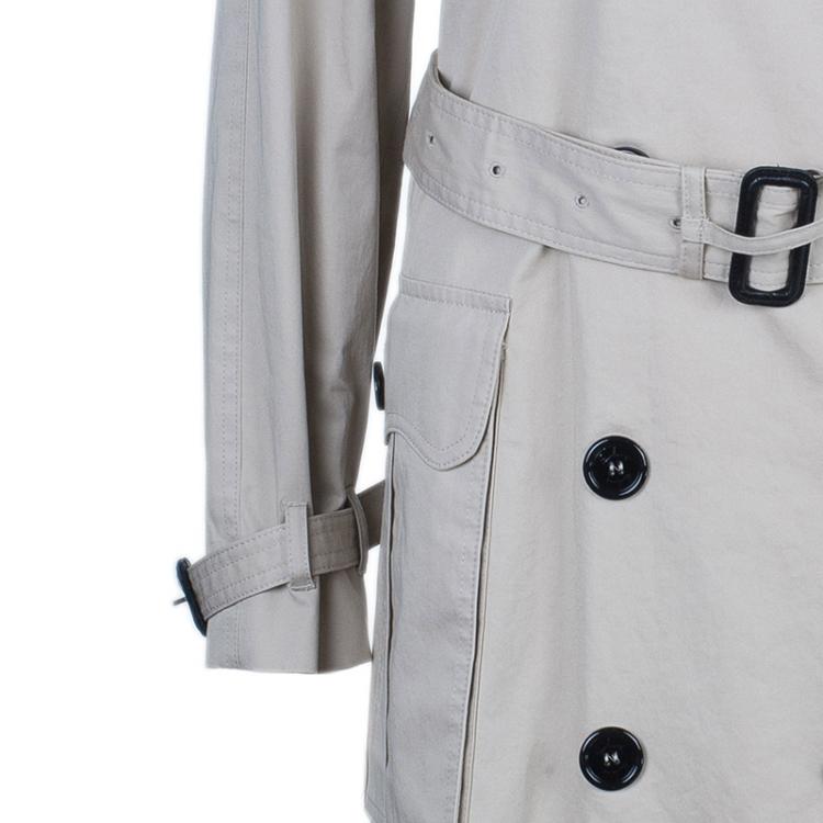 Pre Owned Burberry Beige Long Trench Coat M