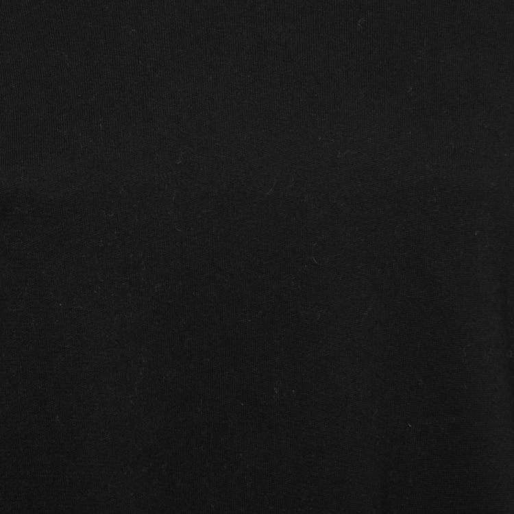Pre Owned Burberry Black Cotton & Cashmere Logo Scarf Detail Otoko Sweatshirt XS