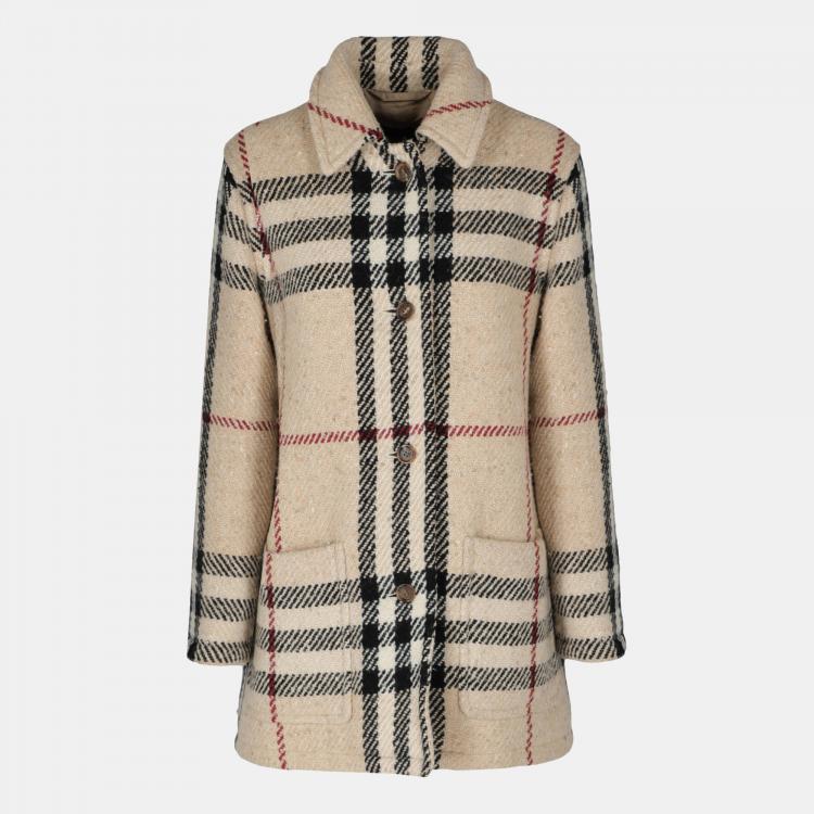 Burberry Women's Wool Coat - Beige - M Burberry | The Luxury Closet