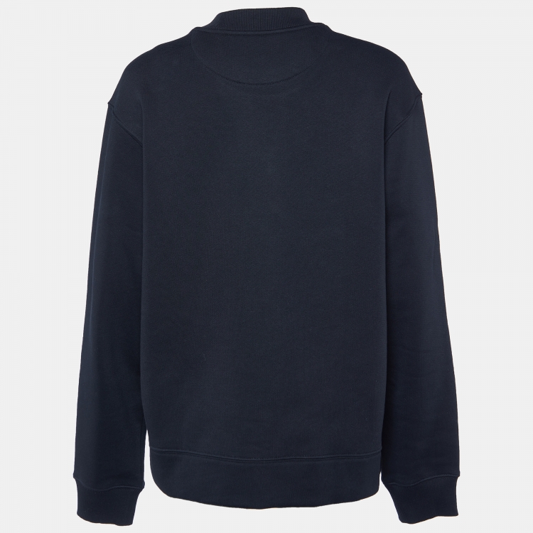 Burberry archive logo outlet panelled cotton sweatshirt