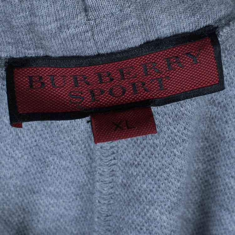 Pre Owned Burberry Sport Men's Two Piece Grey Tracksuit L
