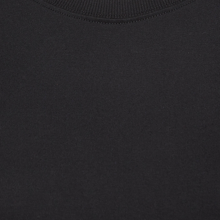Pre Owned Burberry Black Cotton Knit Tartan Panel Oversized T-shirt Dress L