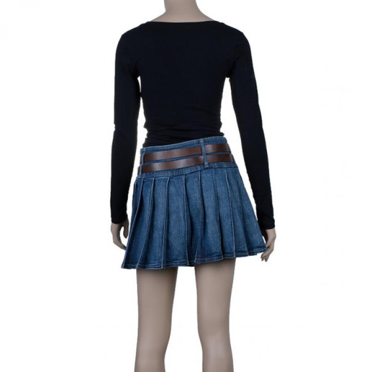 burberry denim skirt