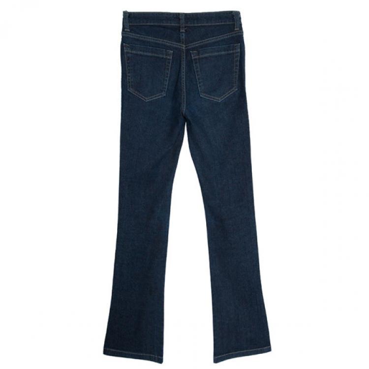 デニム・ジーパン BURBERRY DARK BLUE FLARED JEANS Burberry Dark Blue Flare Denim Pants S Burberry | TLC