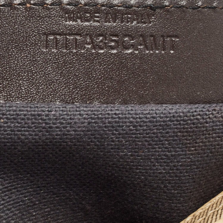 Pre Owned Burberry Beige Haymarket Coated Canvas Chester Bowler Bag