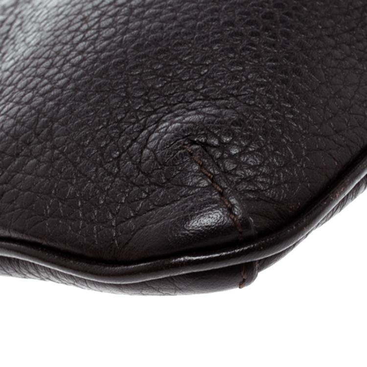 Pre Owned Burberry Black Leather Clara Pochette