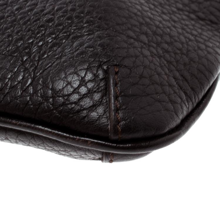 Pre Owned Burberry Black Leather Clara Pochette