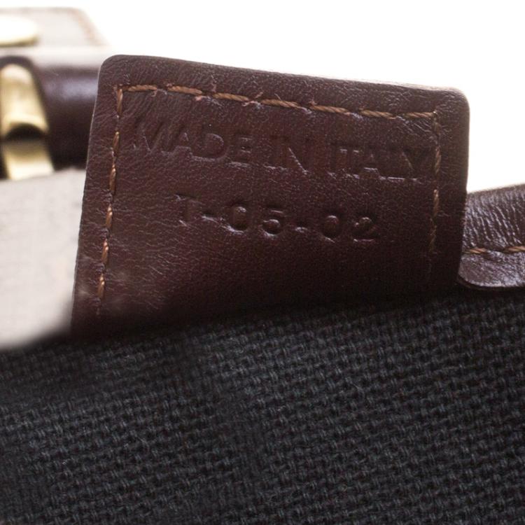 Pre Owned Burberry Beige/Brown Haymarket PVC Satchel