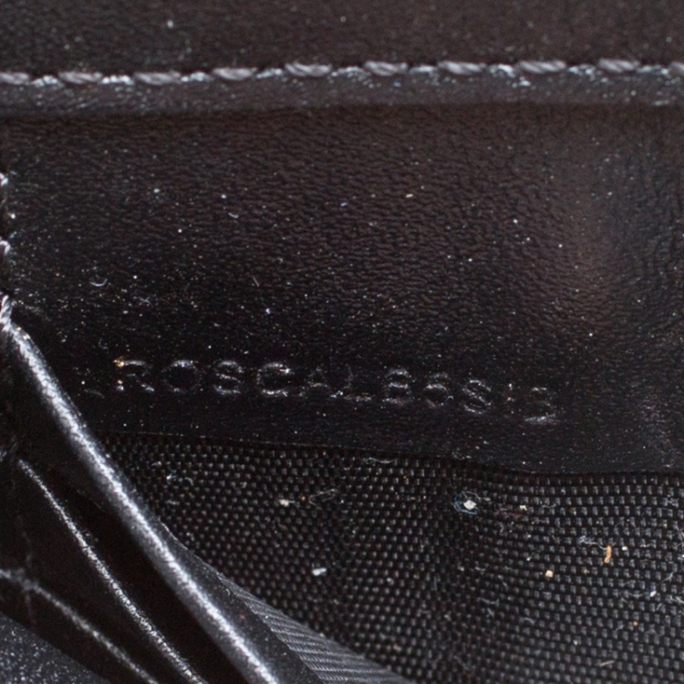 Pre Owned Burberry Black Leather Small Langley Clutch