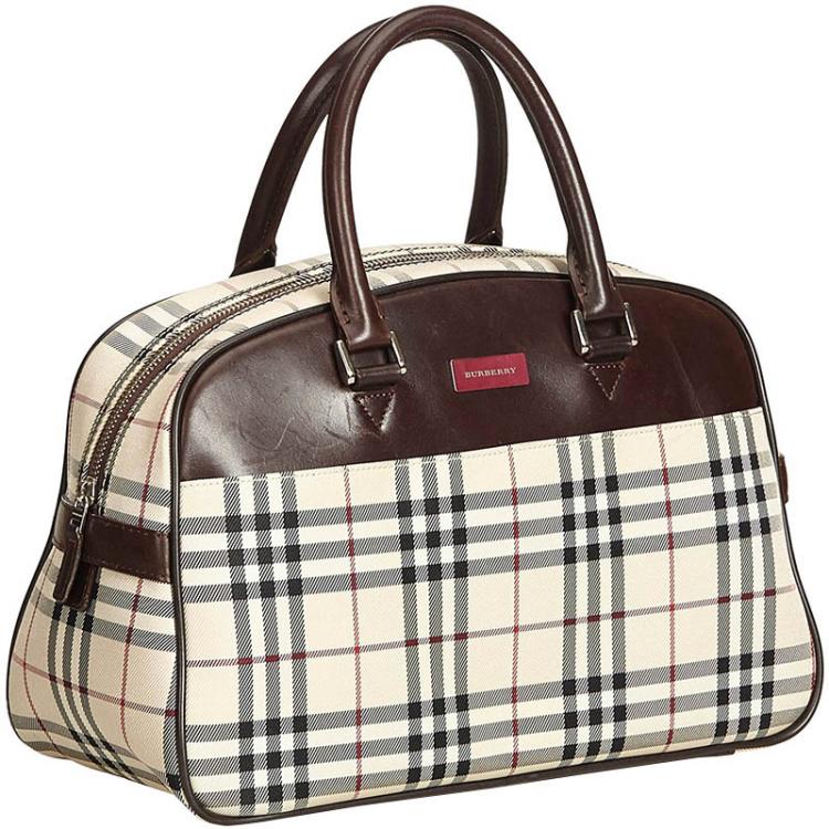 Burberry Beige Brown Nova Check Nylon Everyday Bag Burberry | TLC