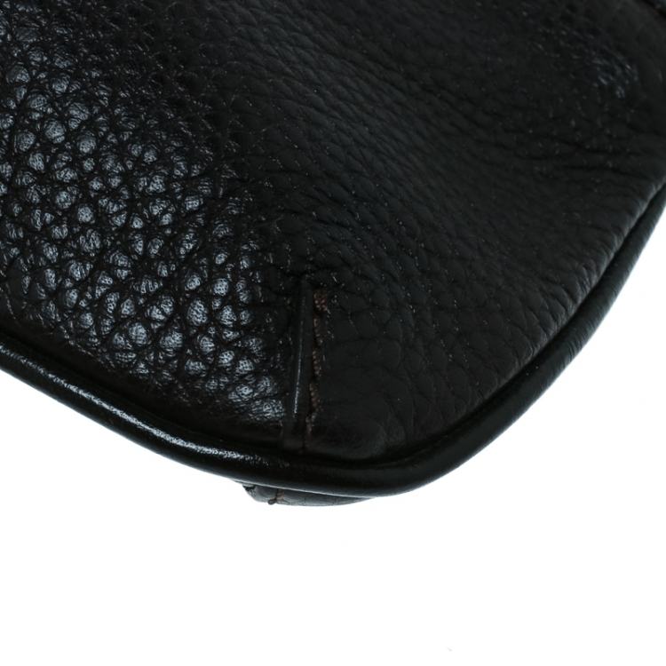 Pre Owned Burberry Black Leather Clara Pochette