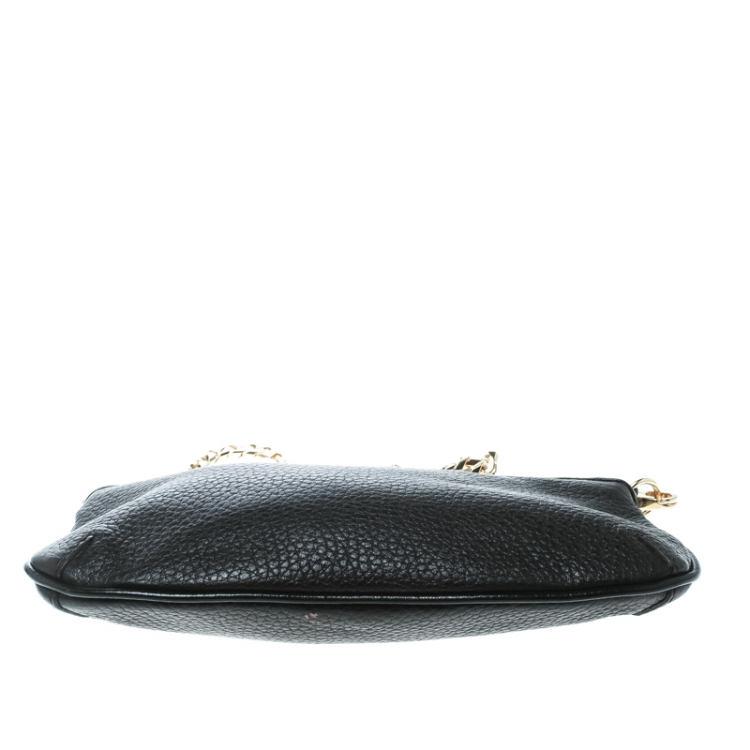 Pre Owned Burberry Black Leather Clara Pochette
