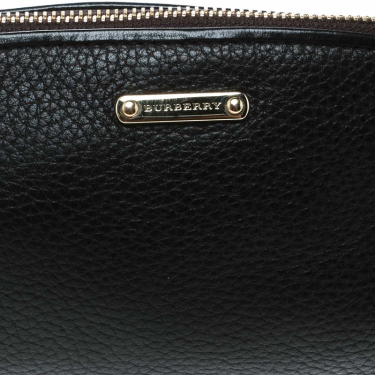 Pre Owned Burberry Black Leather Clara Pochette