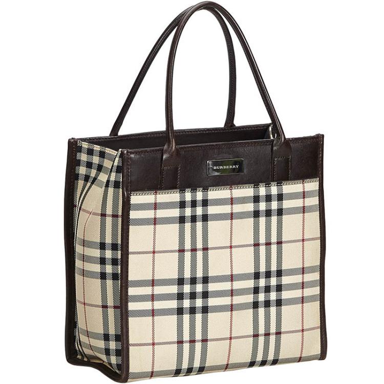 Burberry Brown Plaid Coated Canvas Everyday Bag Burberry | TLC