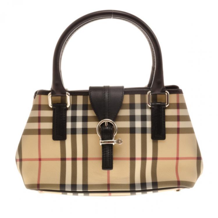 burberry nova check satchel