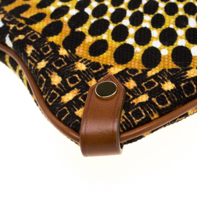 Pre Owned Burberry Multicolor Printed Canvas Clutch 