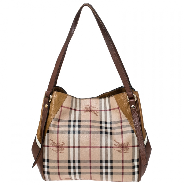 burberry small haymarket check tote bag