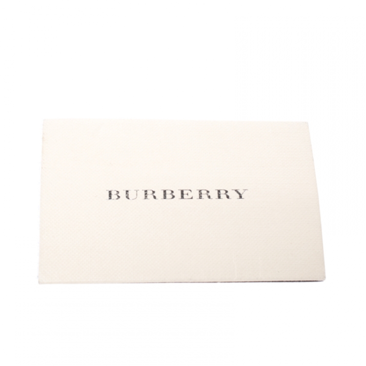 Pre Owned Burberry Beige/Brown House Check Canvas and Leather Messenger Bag