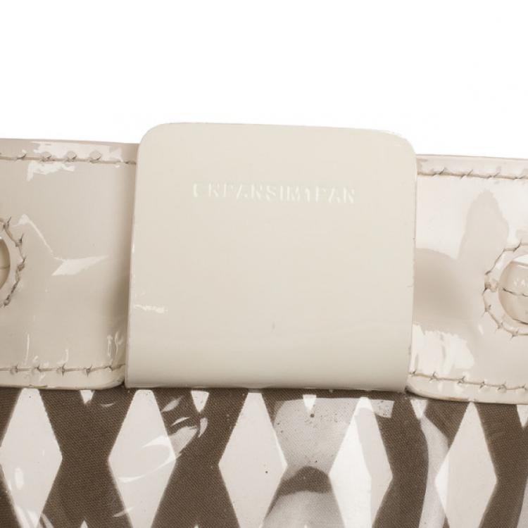 Pre Owned Burberry Nova Check Net Drawstring Bag