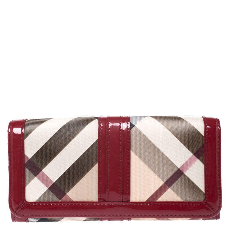 Burberry Black Nova Check Penrose Continental Wallet – The Closet