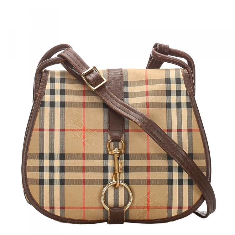 burberry house check shoulder bag