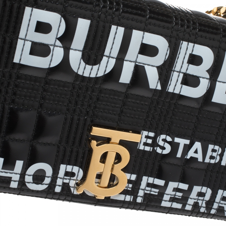 Pre Owned Burberry Black Leather Small Lola Shoulder Bag