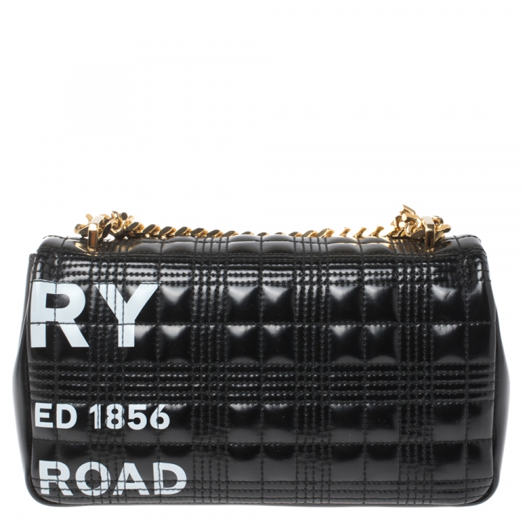 Pre Owned Burberry Black Leather Small Lola Shoulder Bag