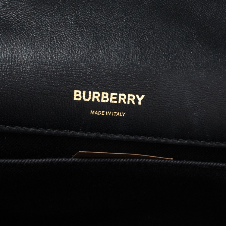 Pre Owned Burberry Black Leather Small Lola Shoulder Bag