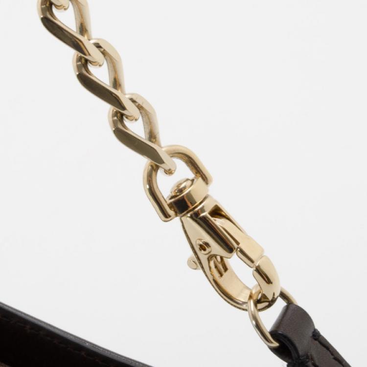 Pre Owned Burberry Haymarket Check Chain Link Wristlet