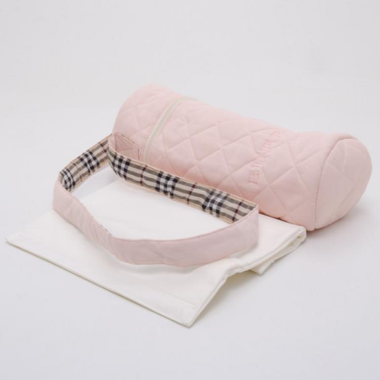 Pre Owned Burberry Light Pink Messenger Diaper Bag