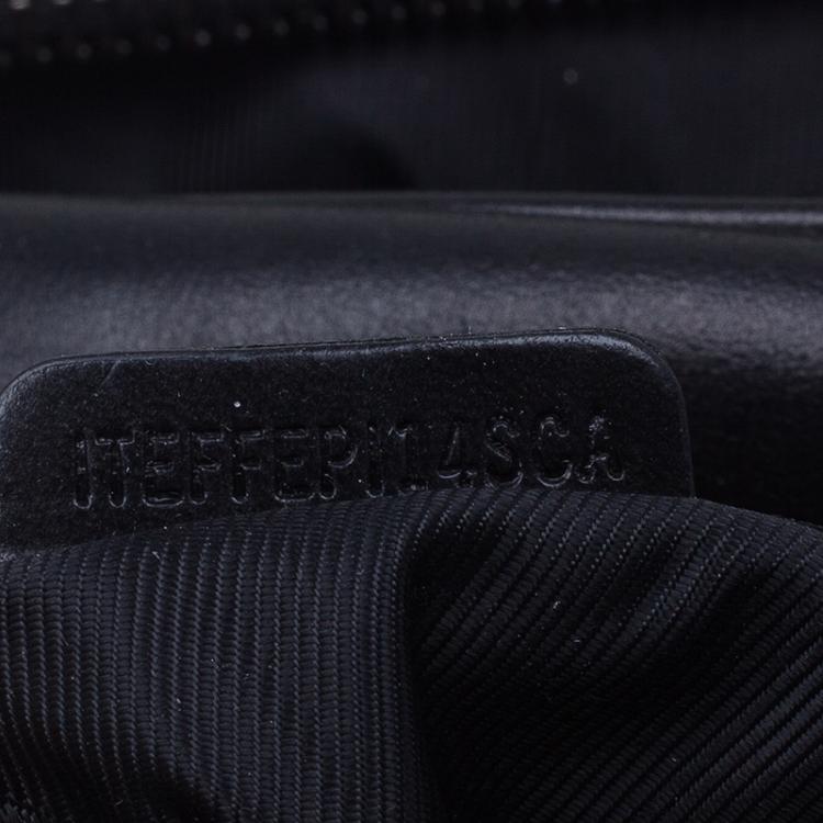 Pre Owned Burberry Black Leather Prorsum Studded Knight Satchel Bag