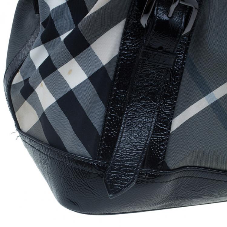 burberry check tote