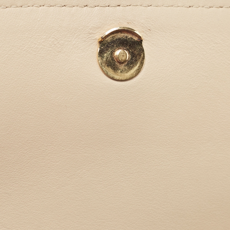 Pre Owned Burberry Beige/Cream Check Canvas and Leather Hackberry Crossbody Bag