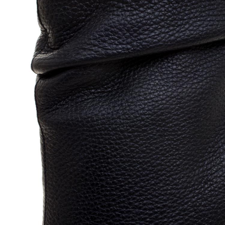 Pre Owned Burberry Black Leather Burlison Open Toe Ankle Boots Size 40