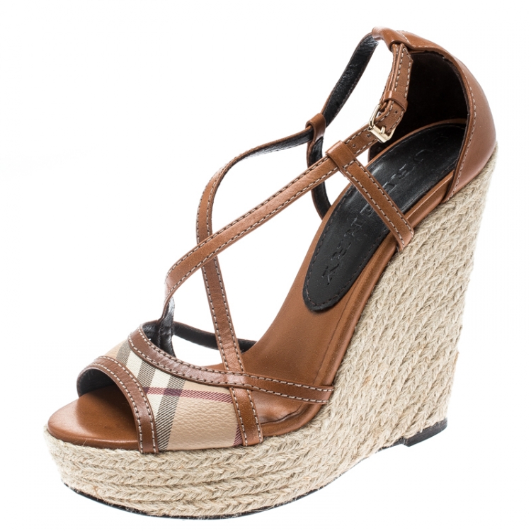 Burberry wedge sandals fashion espadrilles