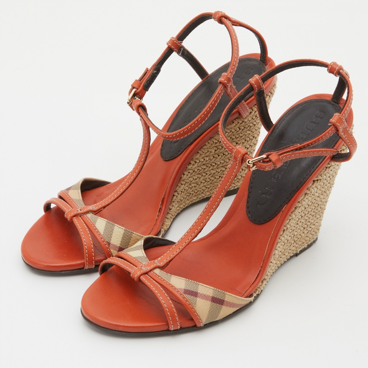 Burberry sandals womens orange new arrivals