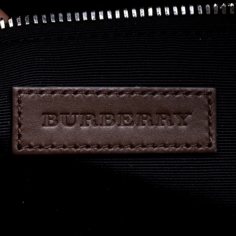 Pre Owned Burberry  Yellow/Black Tie Print Fabric Simple Abbeydale Backpack